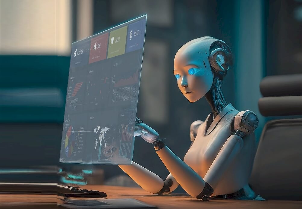 AI dashboard analytics screen